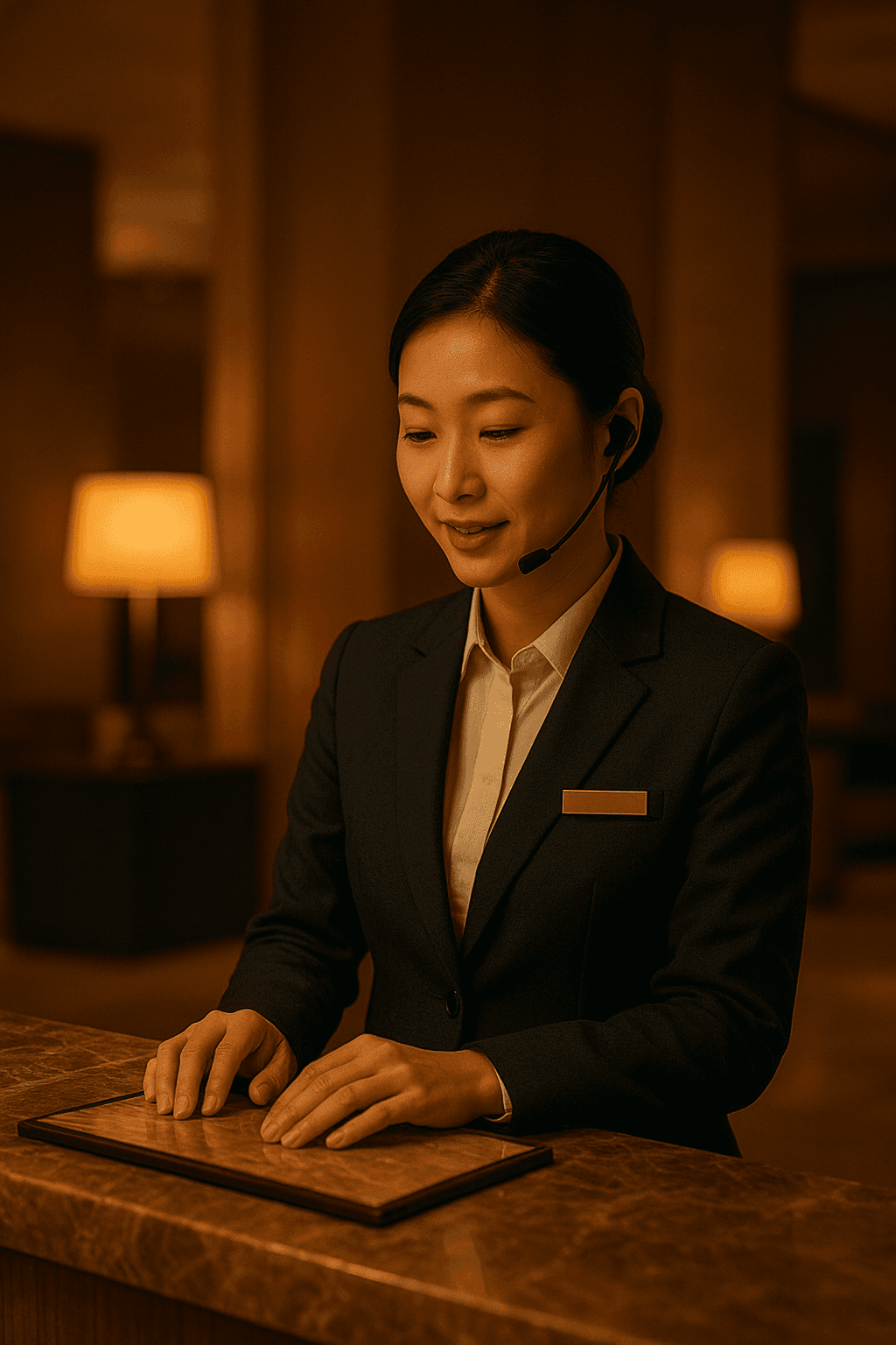 Warm, helpful, and efficient guest assistant